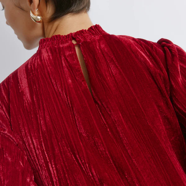 Crushed Velvet Short Dress