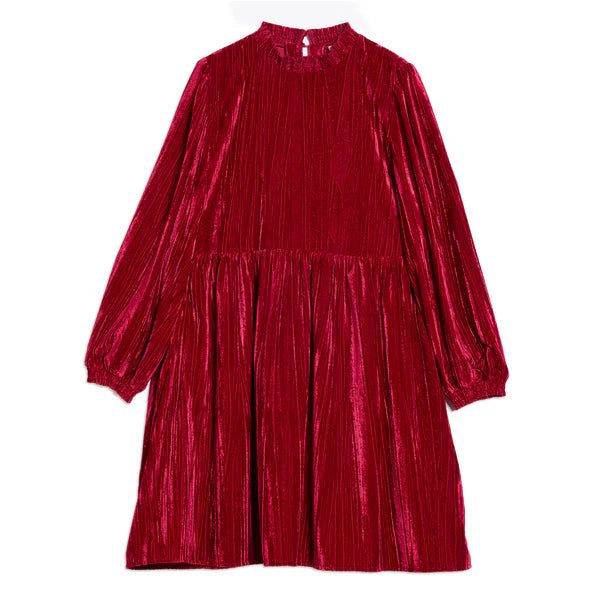 Crushed Velvet Short Dress