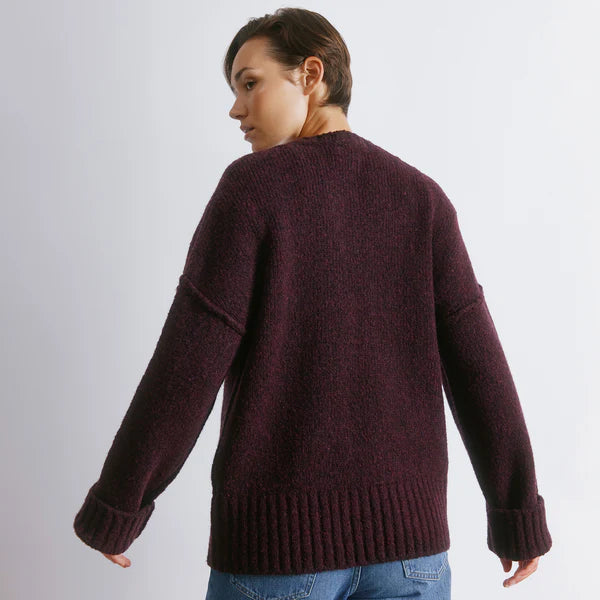Burgundy Cosy Wool Blend Jumper