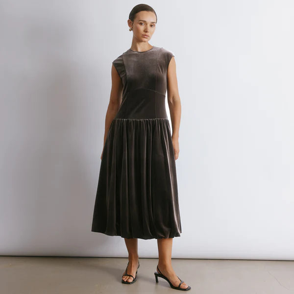 Velvet Puff Ball Dress